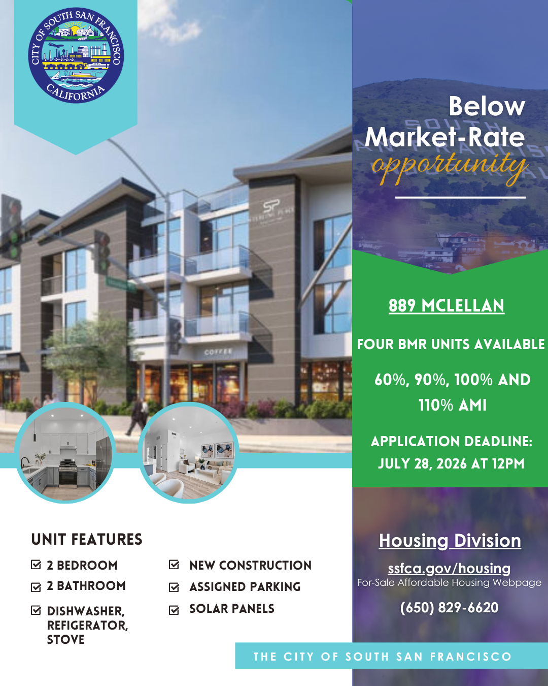 below market-rate opportunity at 889 McLellan