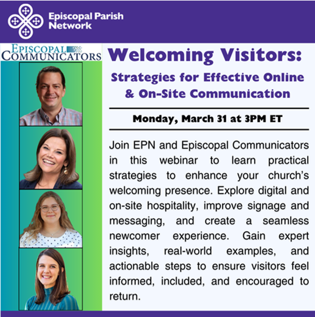 Graphic of four presenters photos and description about upcoming workshop on March 31.