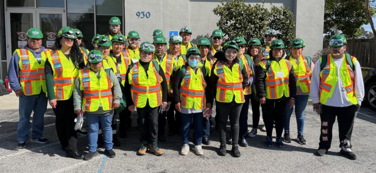 CERT Basic graduates from Pajaro stand in front of the Central Fire admin building in March 2025