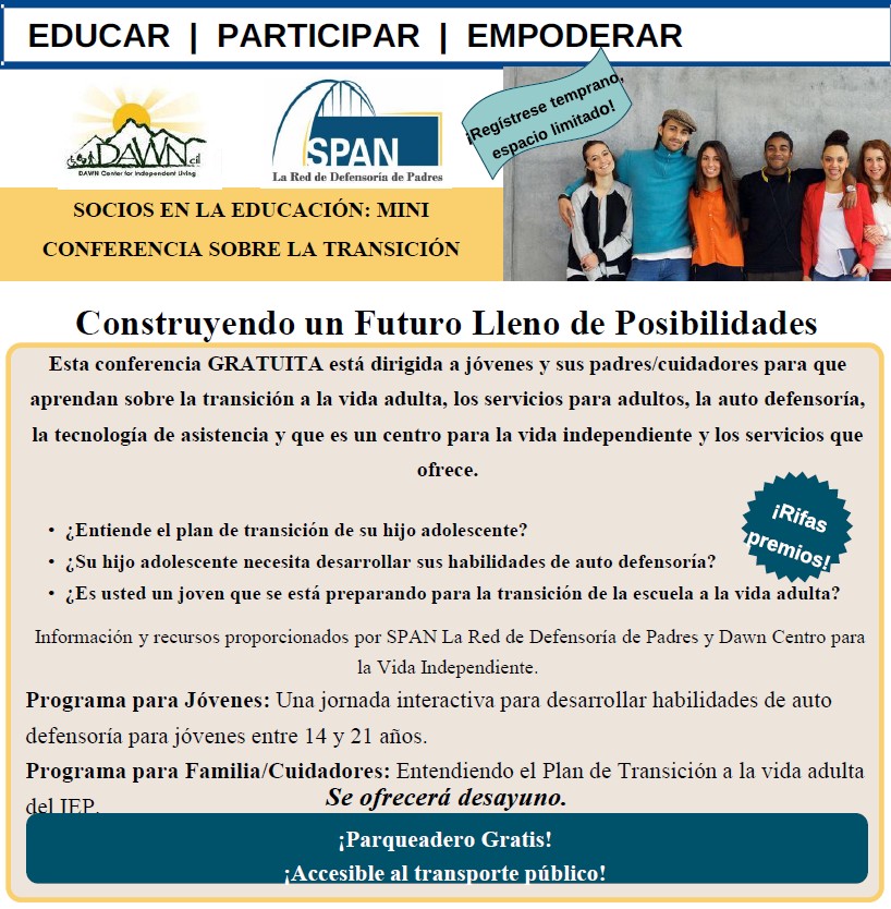 Imagen del folleto de la miniconferencia de transición