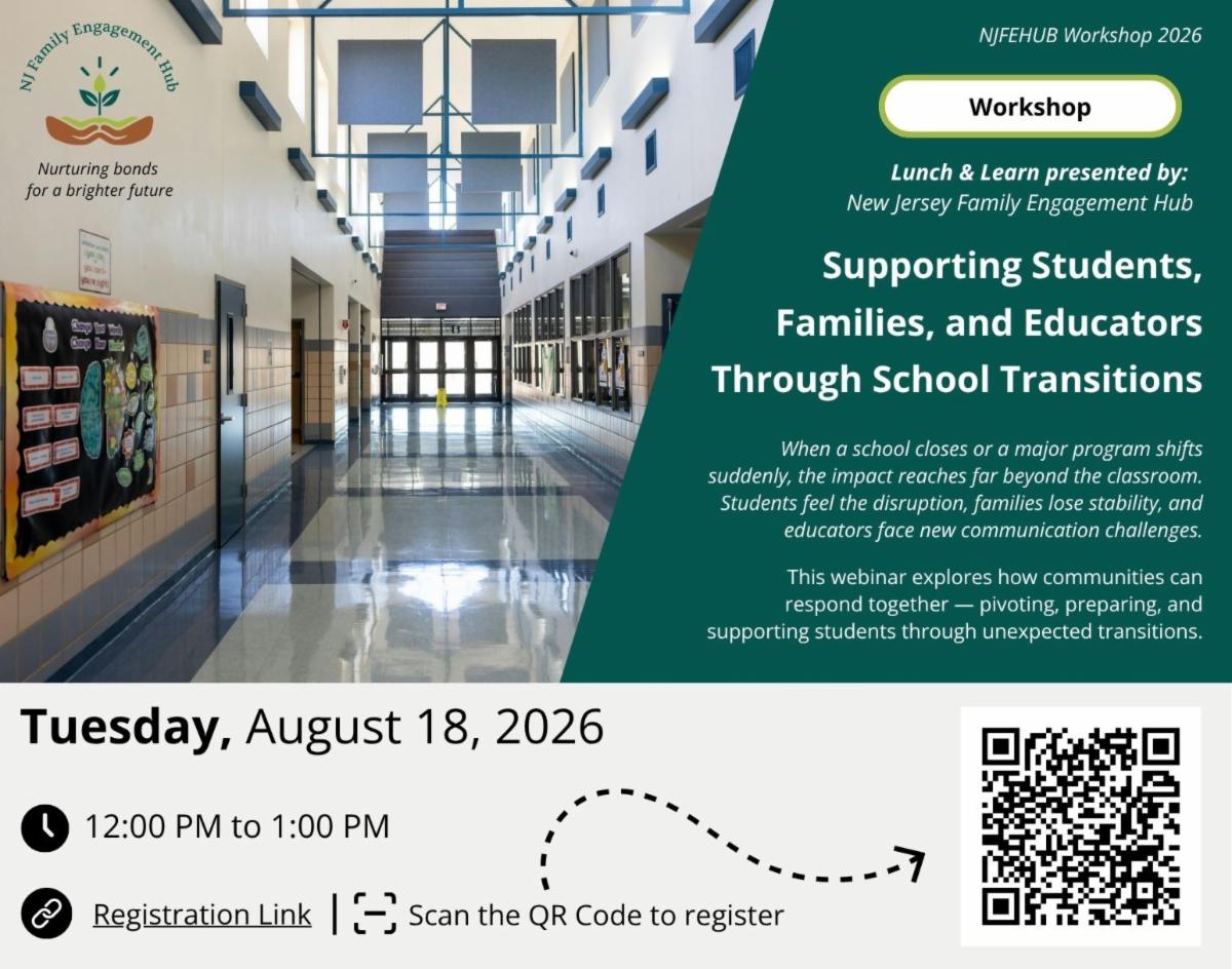Supporting Students, Families, and Educators Through School Transitions flyer image