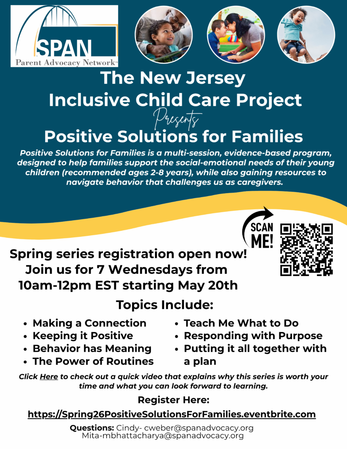 Positive Solutions for Families Spring Flyer image