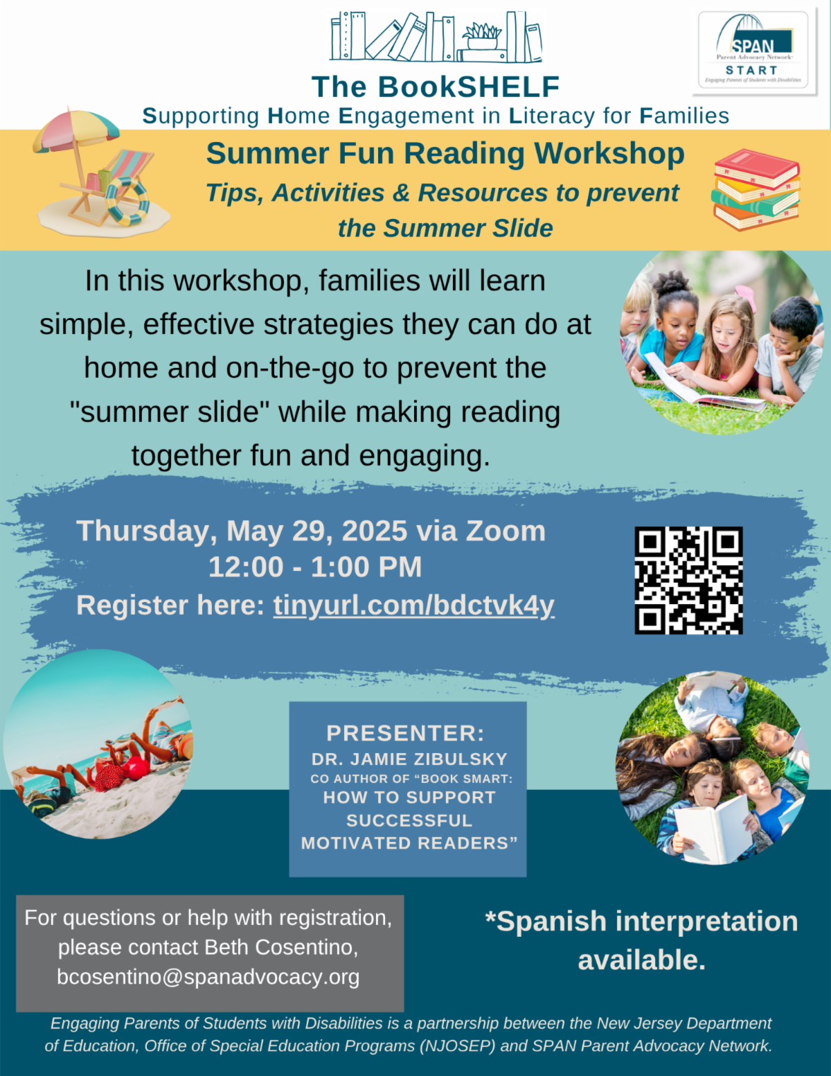 Literacy workshop flyer image