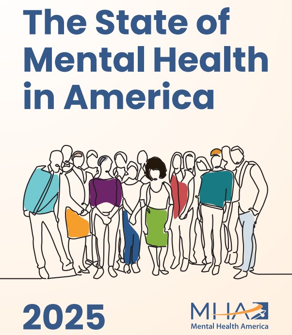 State of Mental Health in America 2025 report cover image