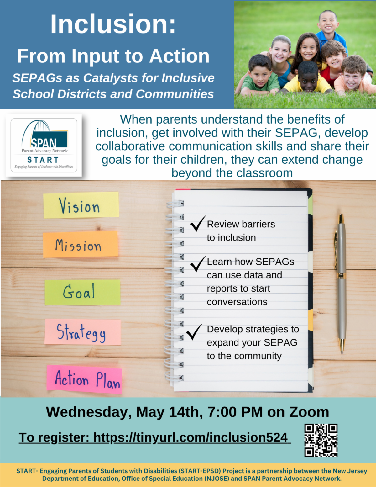 Inclusion: From Impact to Action webinar flyer image