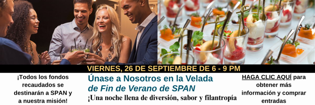 Imagen en la que se puede hacer clic para anunciar la recaudación de fondos de la velada de fin de verano de SPAN