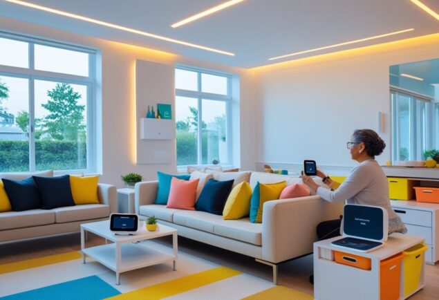 AI Generated Image of person sitting in a room