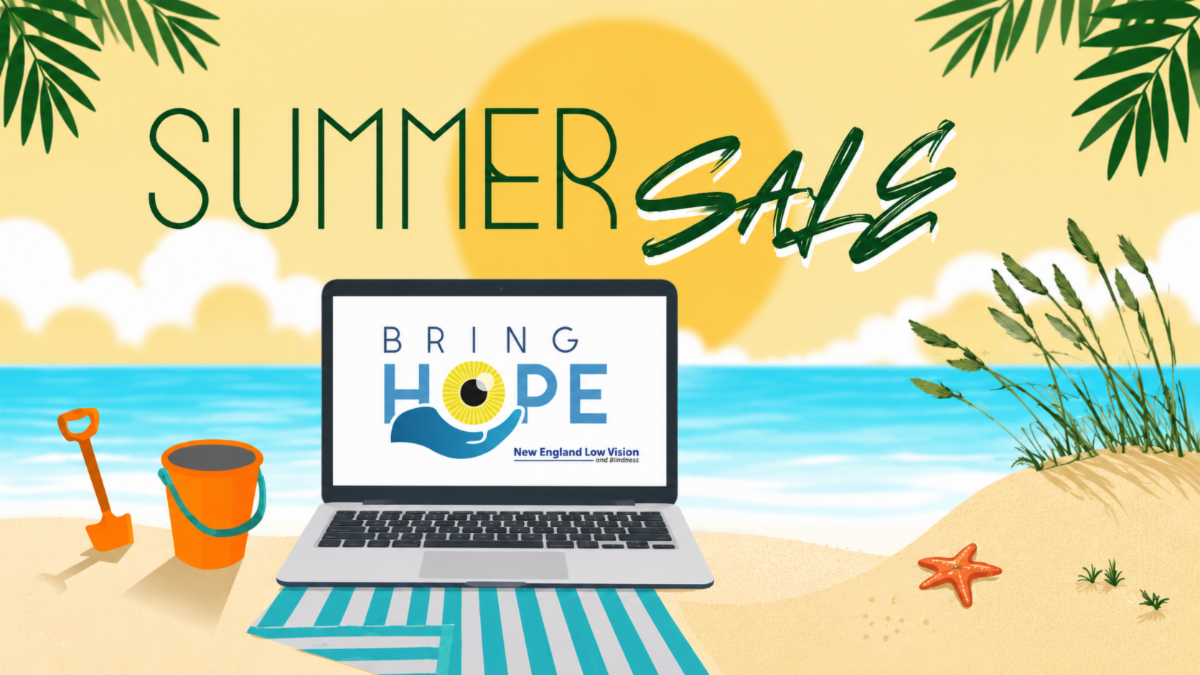 Summer Sale with Bring Hope logo on the laptop screen