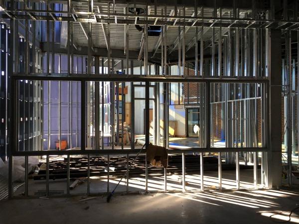 OBIC Sanctuary steel framed during construction