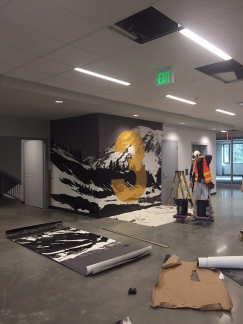 Tahoma Matters Playgroundore A Photograph Mural Of Mount Rainier Was Recently Installed On The Third Floor New Tahoma High School Views Actual Mountain Can Be Seen From