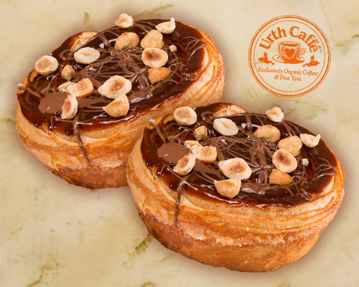 Photo of 2 Urth Nutella® Gisela buns floating.