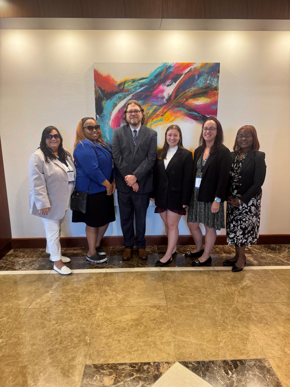 Photo of PHRC attorneys left to right Morgan Williams Dana Prince Robert Taylor Keirstyn Marcucci Stacy McNaney and Michelle Smith