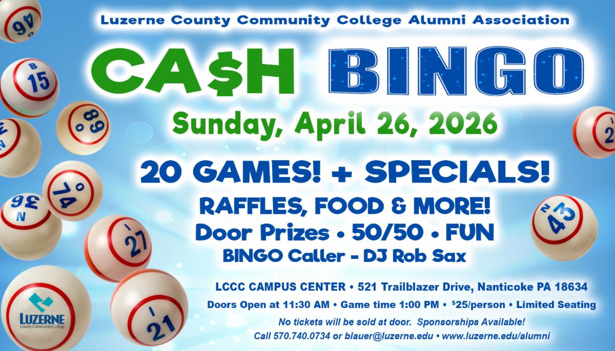 Spring Into Cash Spring Into Cash: LCCC CASH Bingo Bonanza!