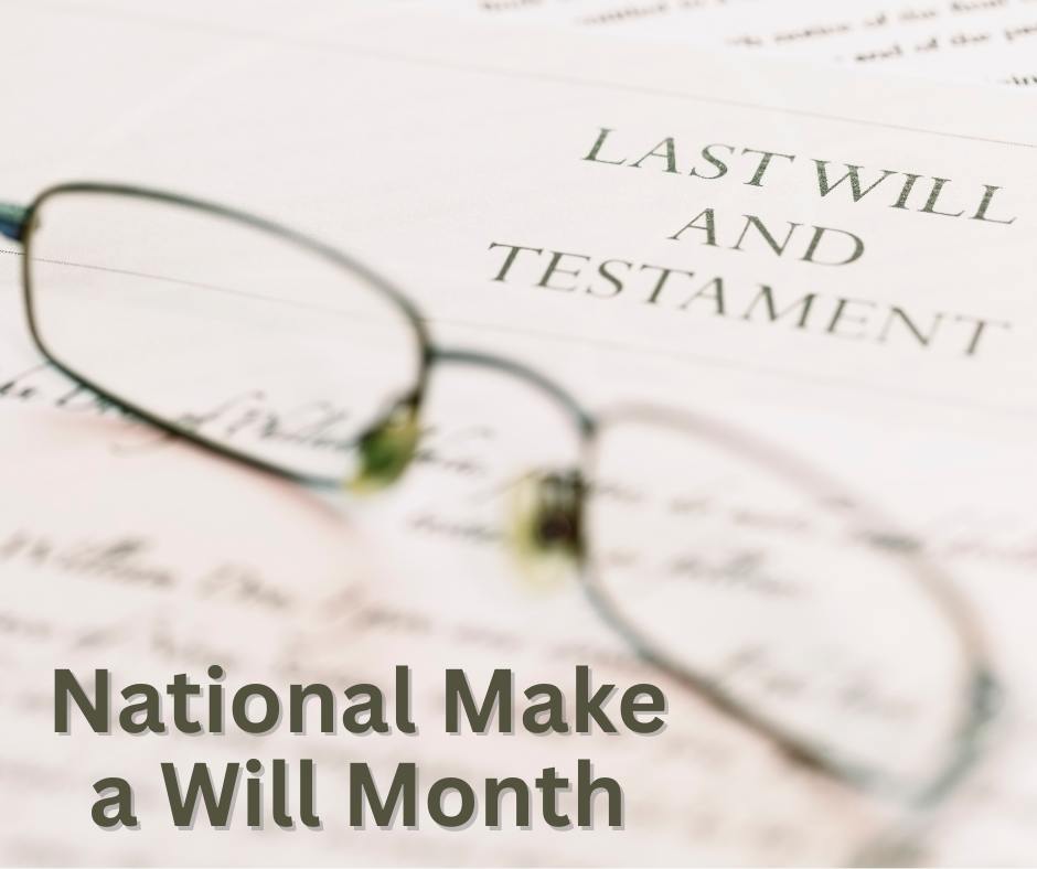 National Make a Will Month