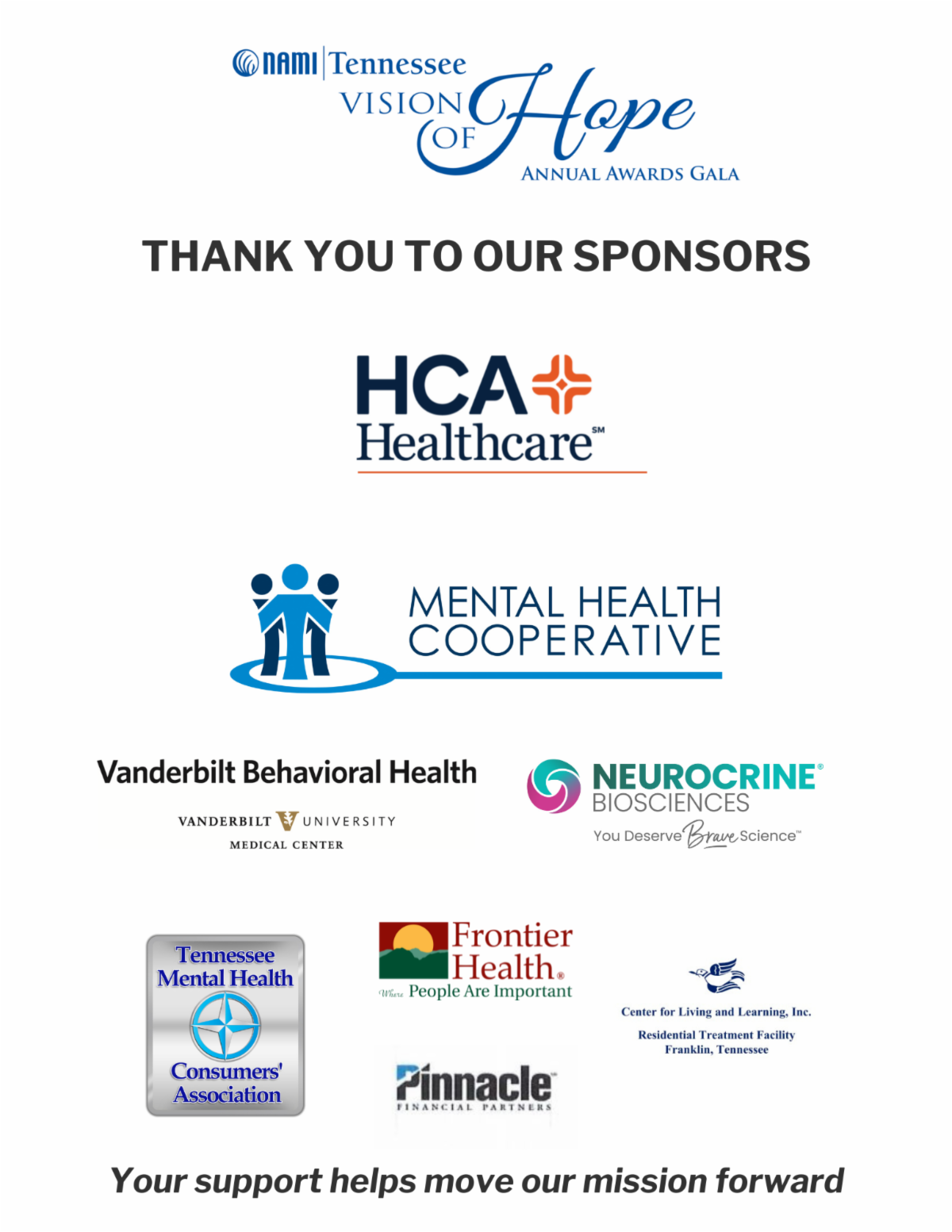 Highlights from NAMI Tennessee's 2022 Vision of Hope Gala