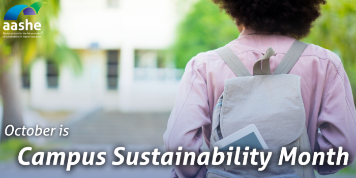 campus sustainability month graphic