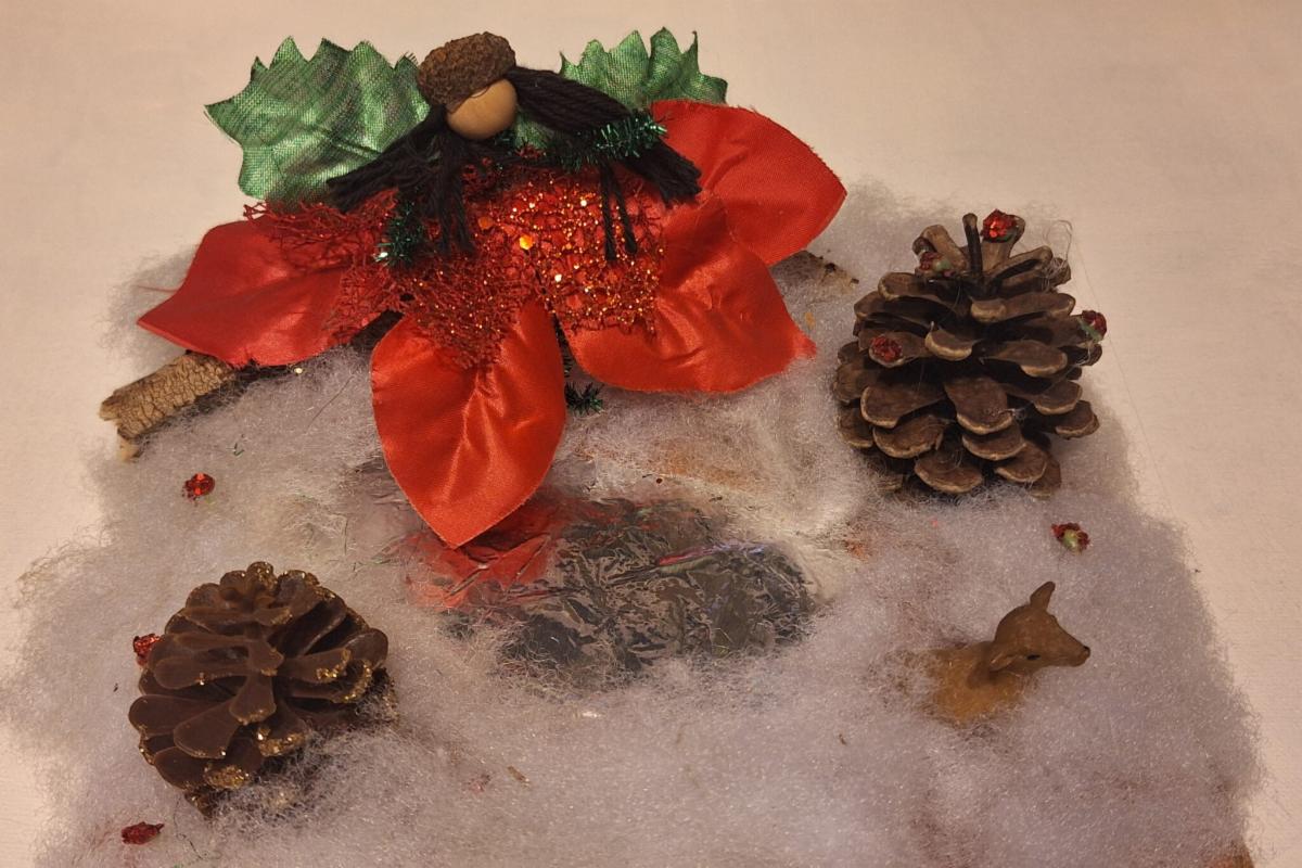 poinsettia fairy craft