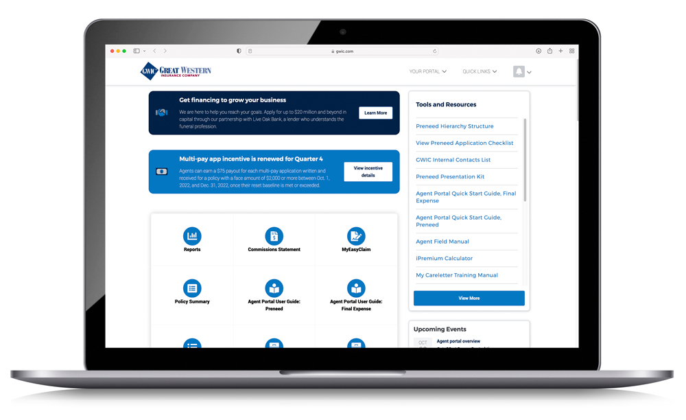 Access daily reports in the agent portal