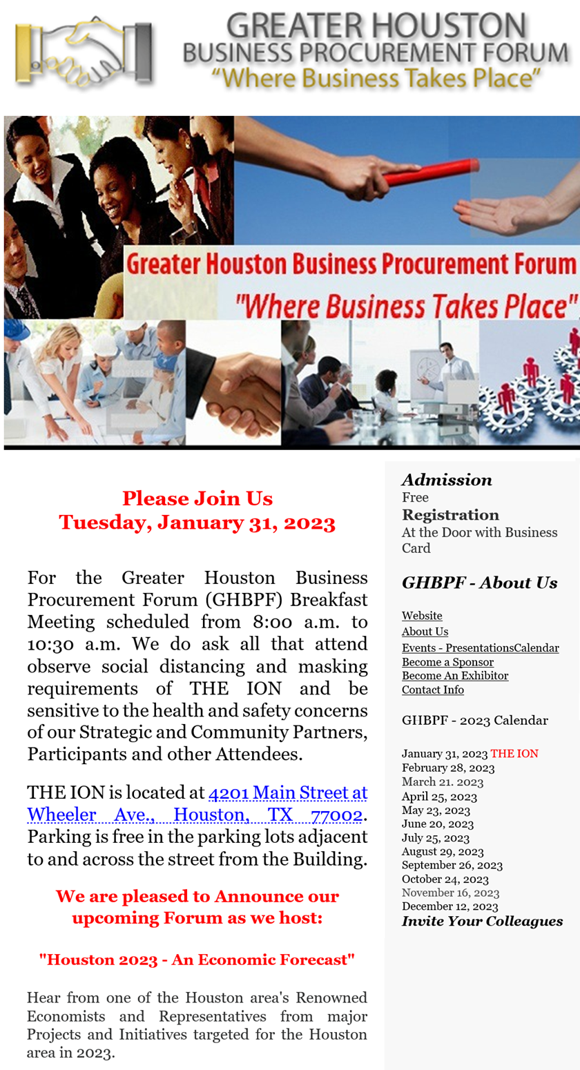 Events this week around Houston including the ACC Networking Night