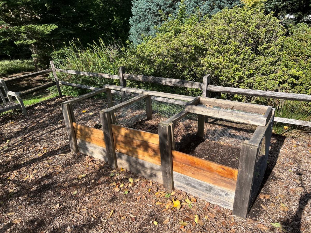 Three bin compost system.