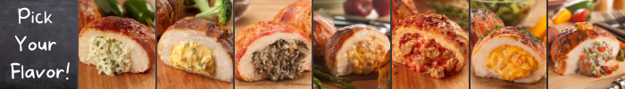 Variety of Stuffed Chicken Breast