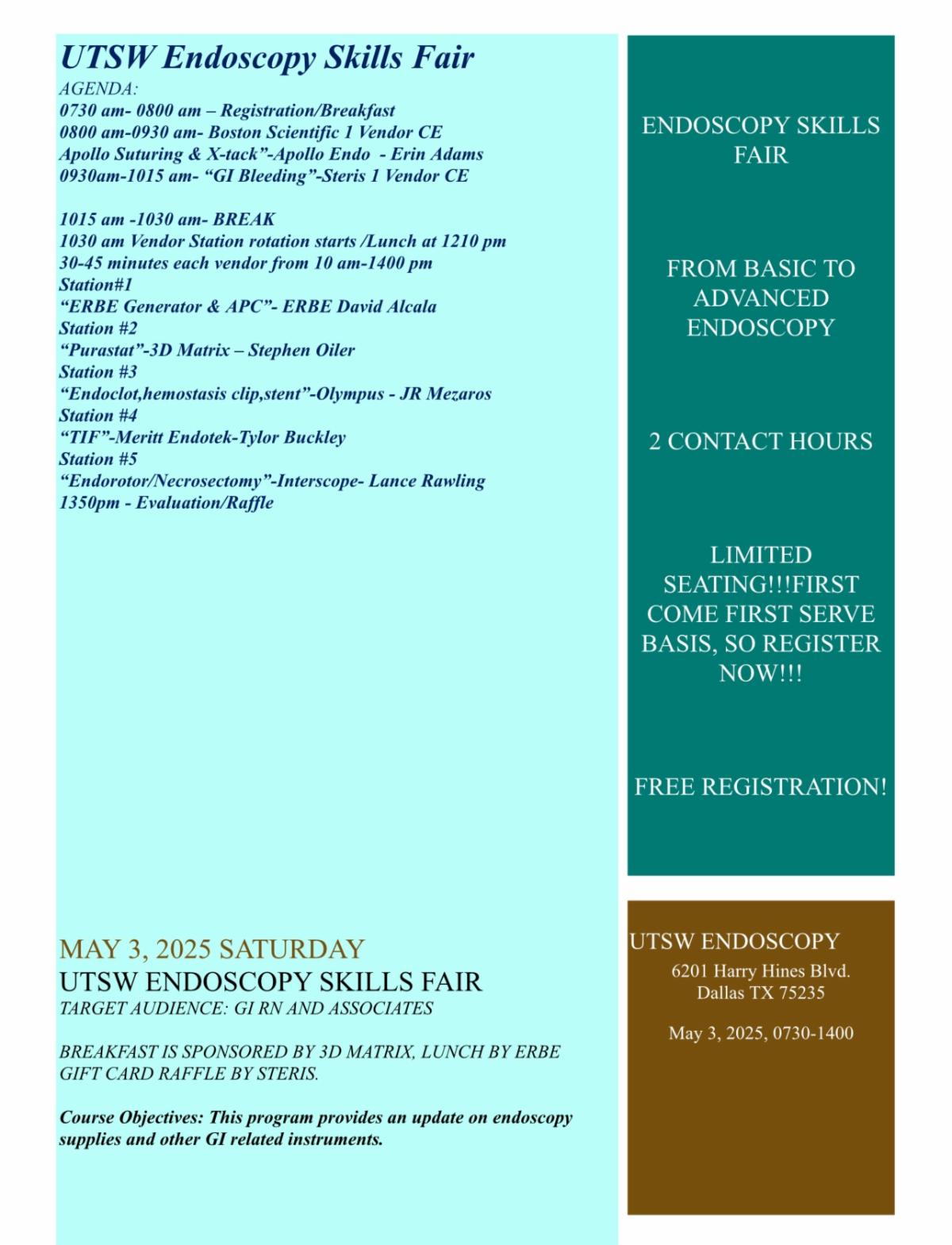 UTSW Endoscopy Skills Fair 2025