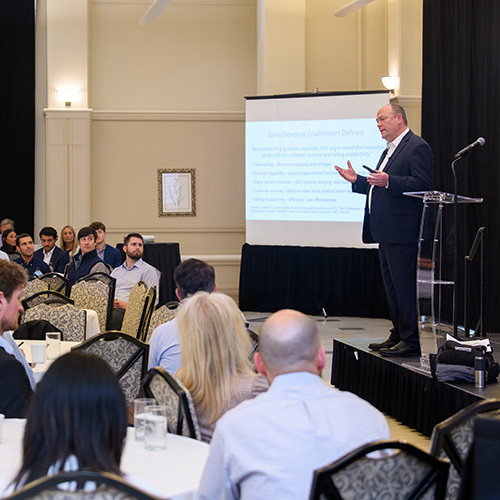 speaker at the 2025 sales symposium