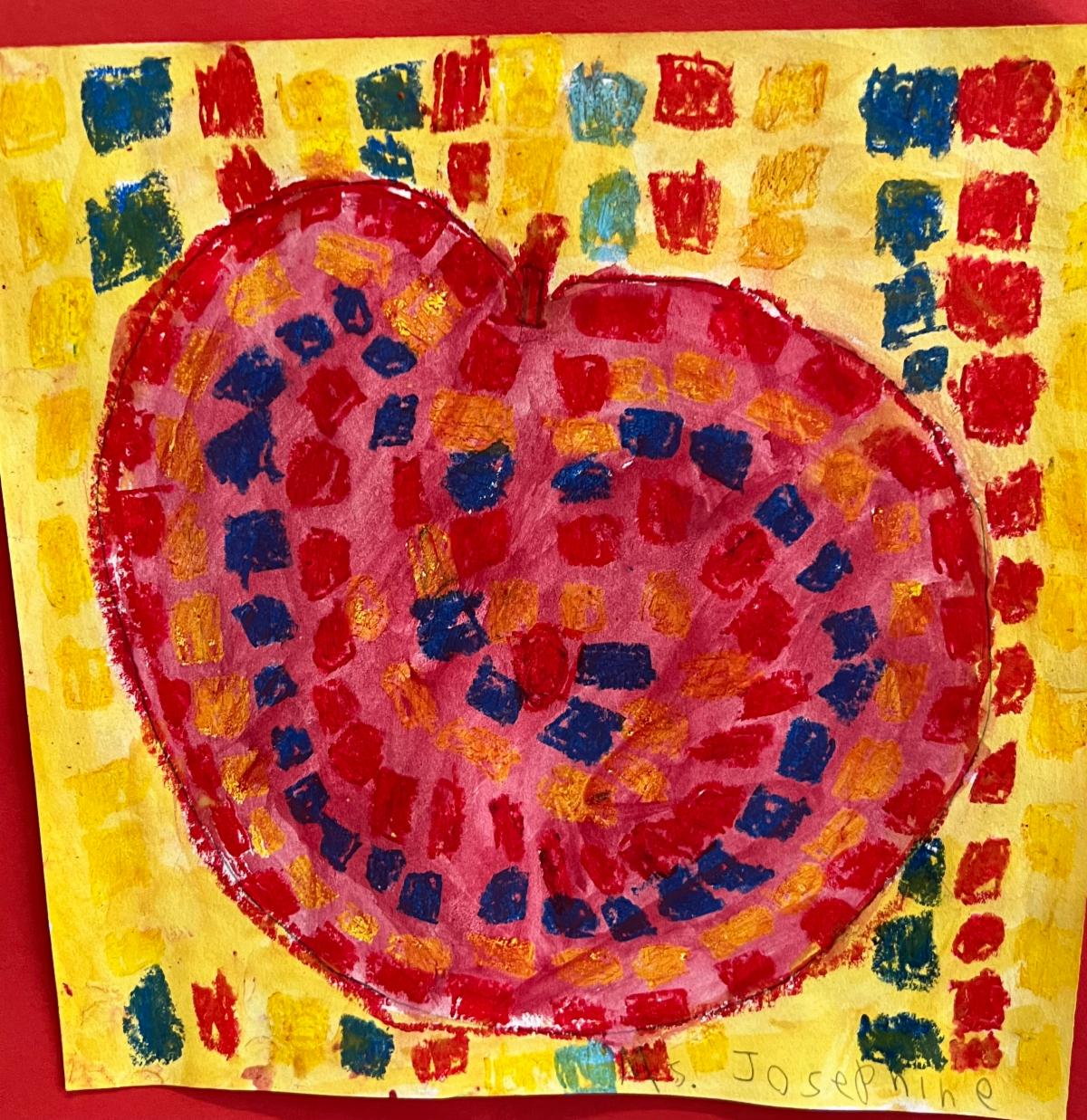 A second grader's art work