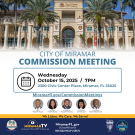 Flyer for Oct 15 25 Commission meeting