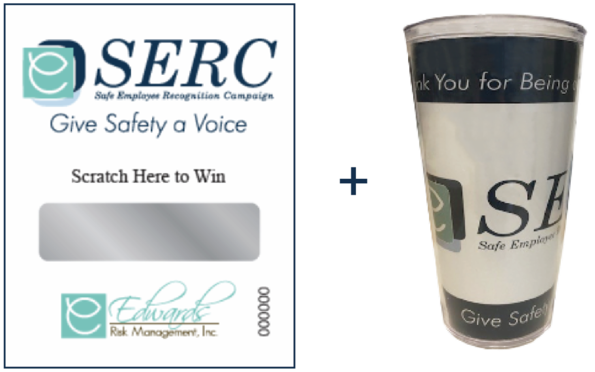 SERC Scratch-off Card + Tumbler Graphic