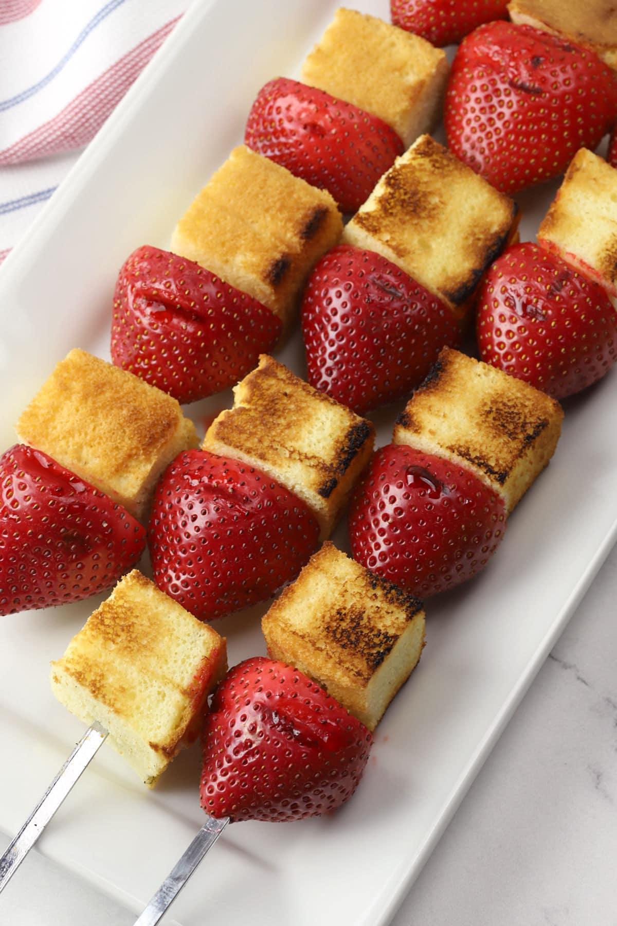 grilled strawberry shortcake