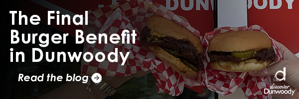 The Final Burger Benefit in Dunwoody with hamburger highlighted