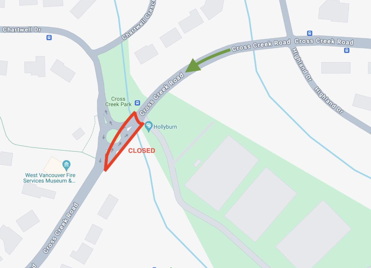 Cross Creek Road Closure January 22