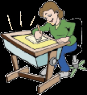 girl writing