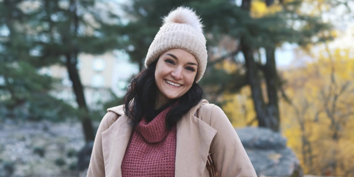 Picture of Madison K. posing in nature