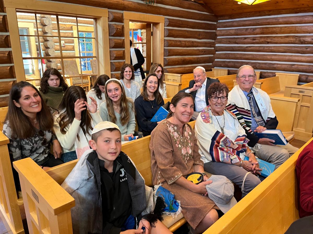 Members of the Jackson Hole Jewish Community gathering together