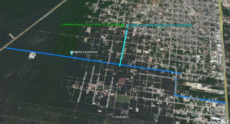 Calle Rogelio Castorena y Calle Martha Chavez