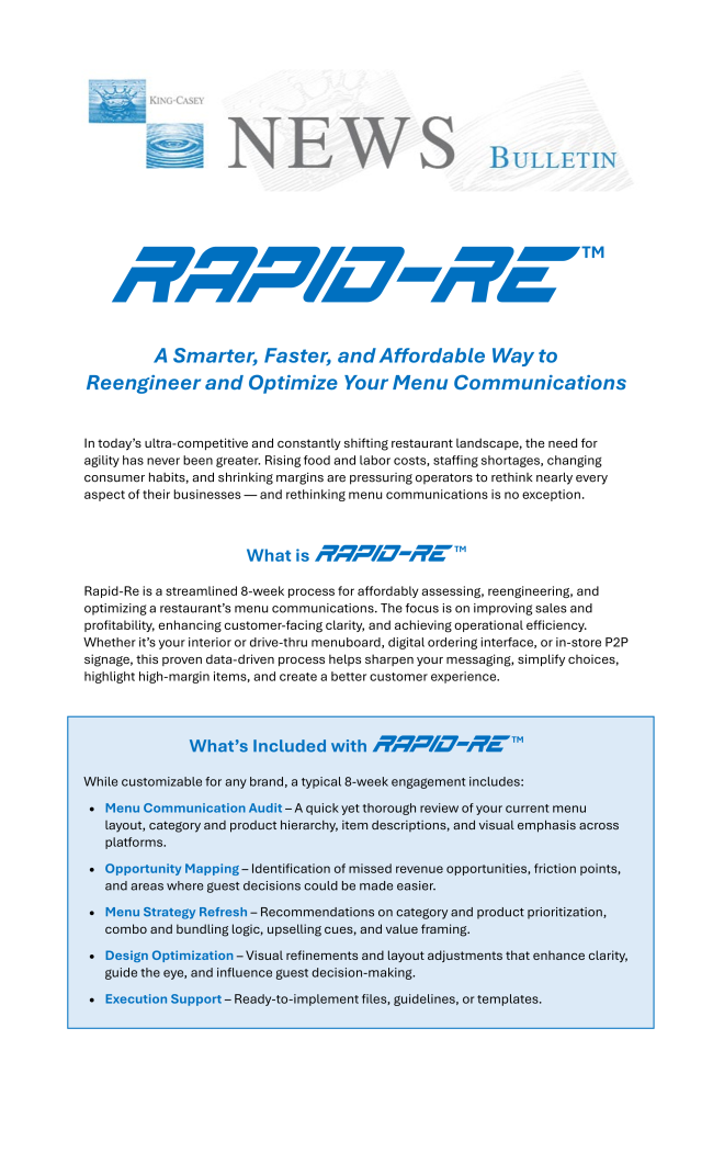 A Smarter, Faster, and Affordable Way to Reengineer and Optimize Your Menu Communications