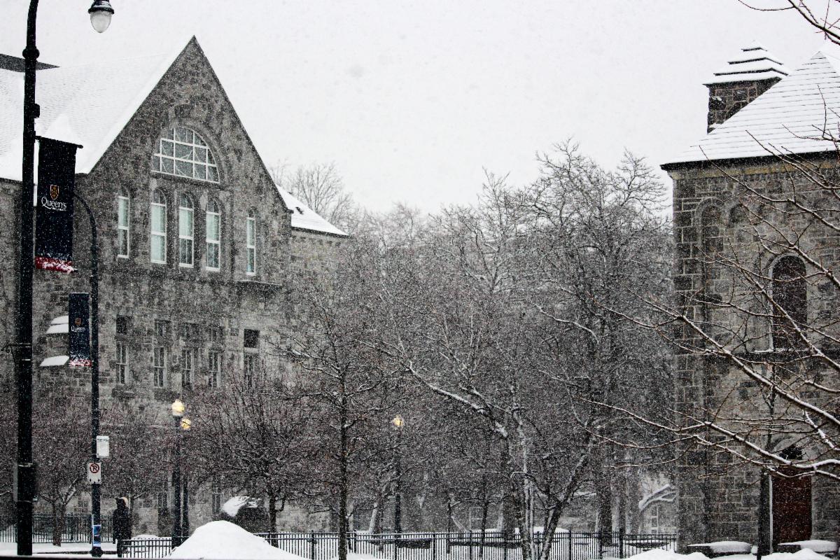 University Avenue on a snowy day