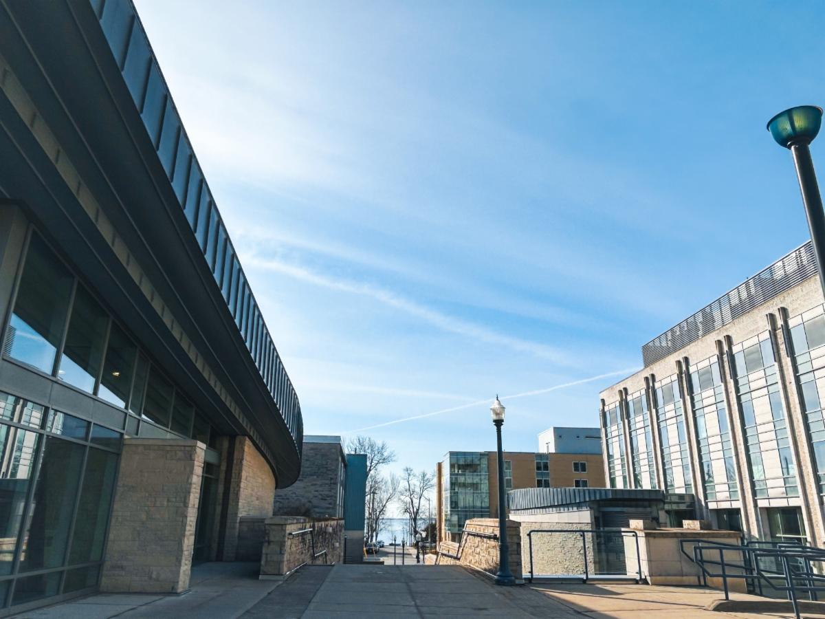 Queen's campus view from Bader street
