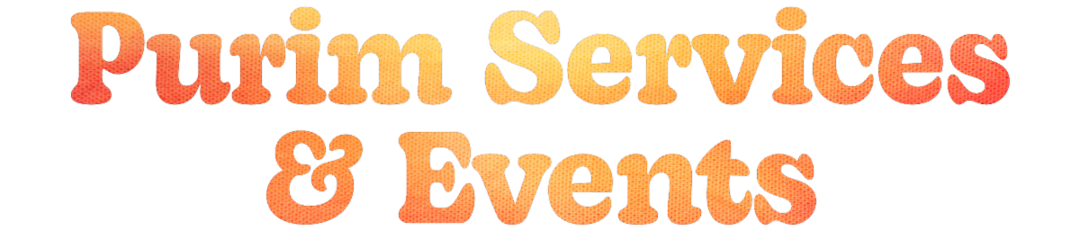 Purim Services & Events