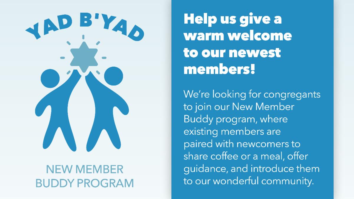 Yad B'Yad — New Member Buddy Program