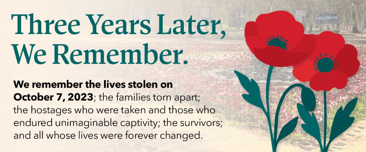 Three years later, we remember.