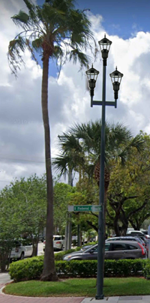 New lighting fixtures in Downtown Boca