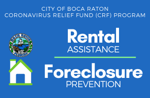 City of Boca Raton Coronavirus relief fund program rental assistance and foreclosure prevention