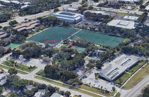 Aerial view of Sand Pine Park