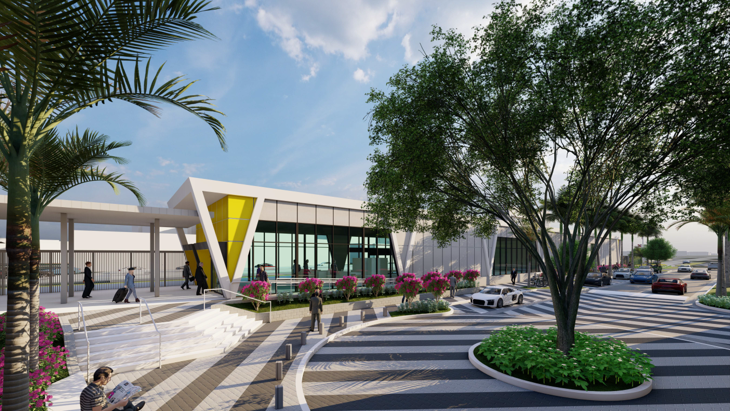 Boca Raton Brightline station rendering