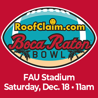 Roofclaim.com Boca Raton Bowl FAU Stadium Saturday December 18 at 11 am