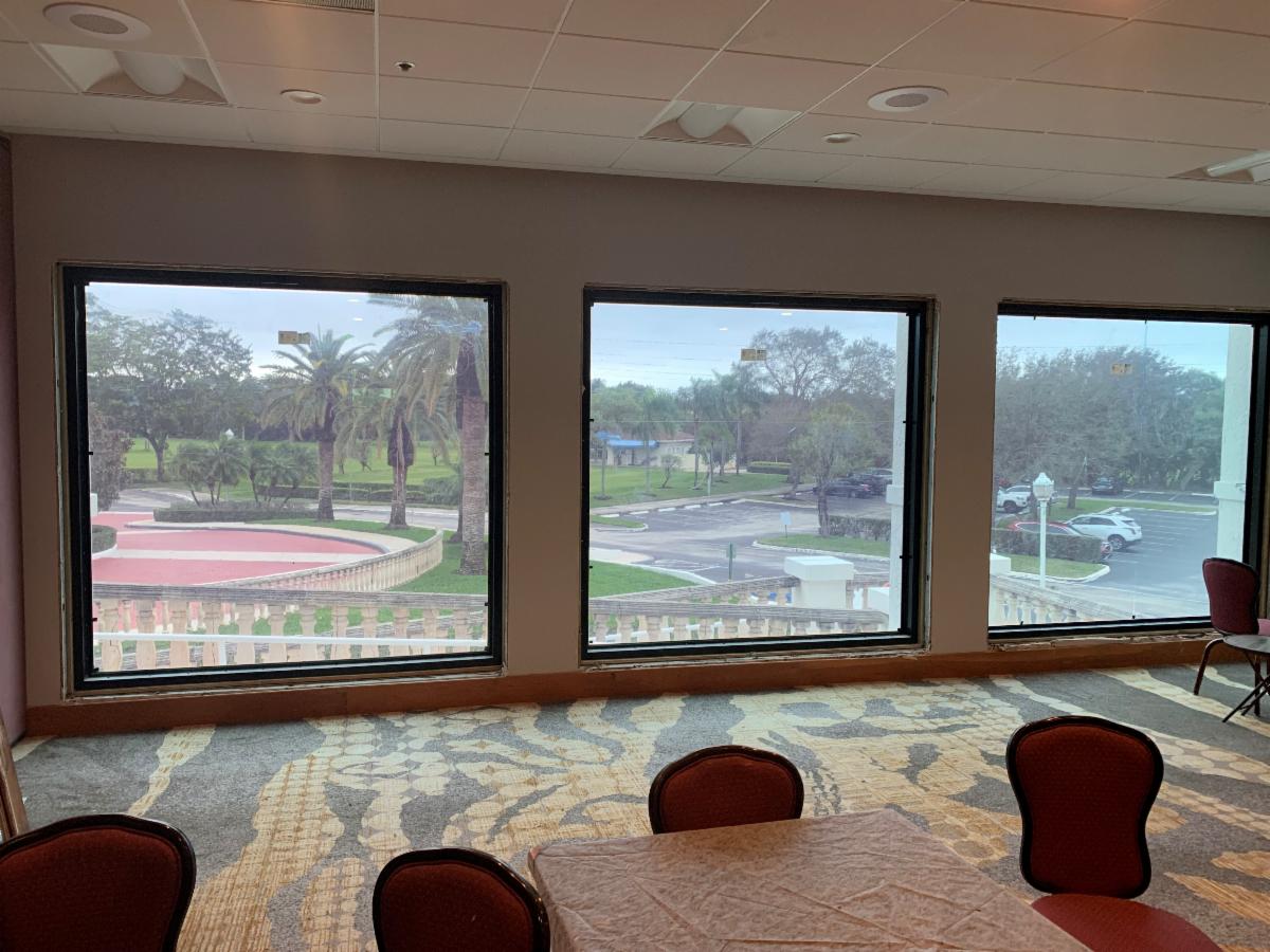 New windows at Boca Raton Golf & Racquet Club