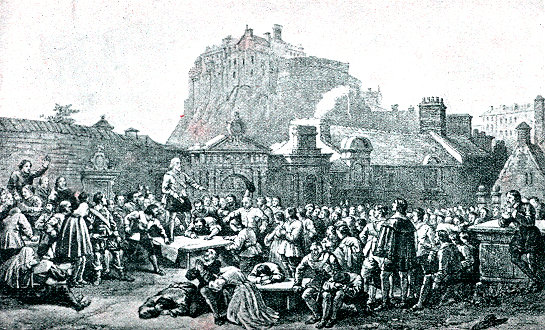 Signing of the Covenant, Greyfriars Kirkyard, Edinburgh, 28th February 1638